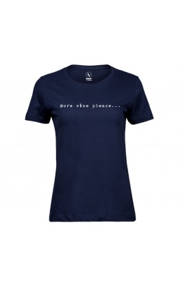 Dames - Wine shirt blauw